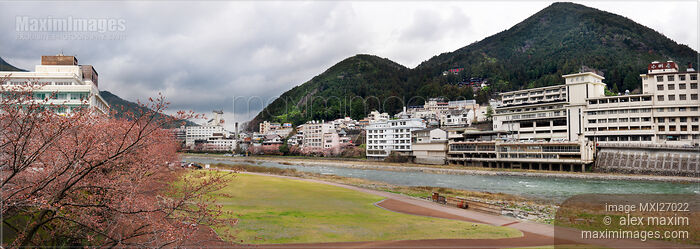 Stock photo of Hot spring resort town Gero Buy commercial use license at MaximImages