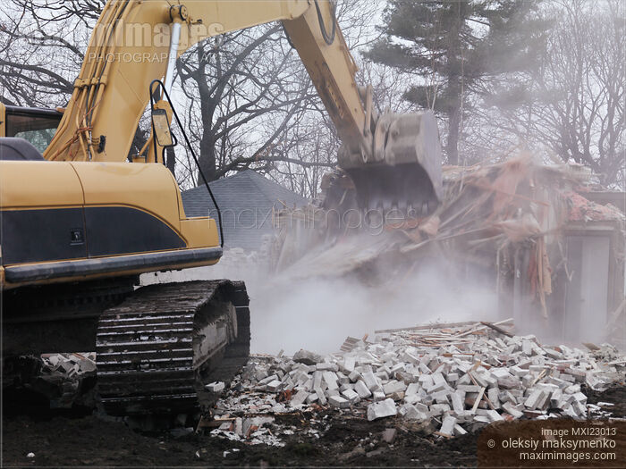 House Demolition Stock photo of House Demolition Buy commercial use license at MaximImages