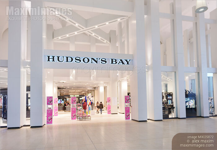 Stock photo of Hudsons Bay store at Yorkdale shopping mall Canada Buy commercial use license at MaximImages