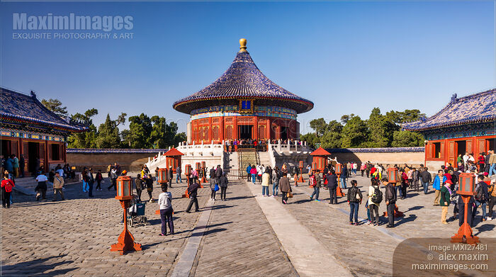 Imperial Vault of Heaven of The Temple of Heaven in Beijing Stock photo of Imperial Vault of Heaven of The Temple of Heaven in Beijing Buy commercial use license at MaximImages