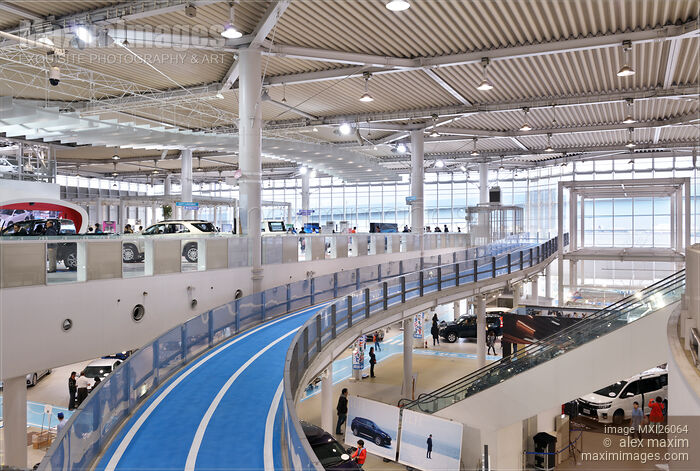Stock photo of Inside Toyota Mega Web building Buy commercial use license at MaximImages
