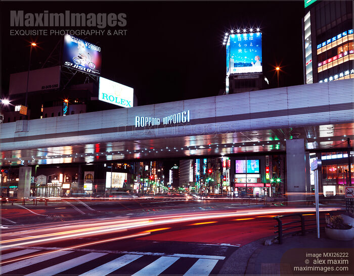 Stock photo of Intersection at Roppongi Tokyo Japan Buy commercial use license at MaximImages