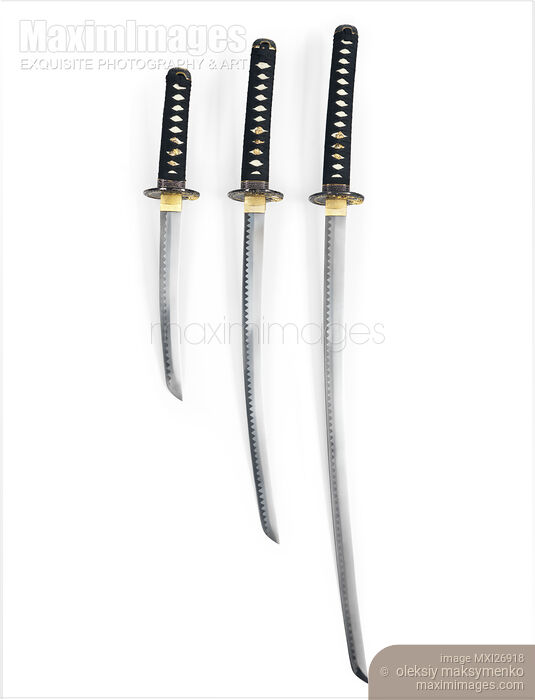 Stock photo of Japanese katana swords Buy commercial use license at MaximImages