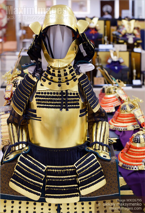 Stock photo of Japanese Samurai armor souvenir Buy commercial use license at MaximImages