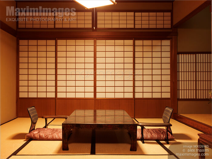 Stock photo of Japanese tea table chabudai Buy commercial use license at MaximImages