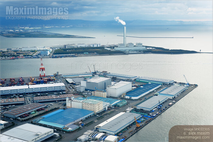 Stock photo of Kansai Electric Power Nanko Power Plant in Osaka Buy commercial use license at MaximImages