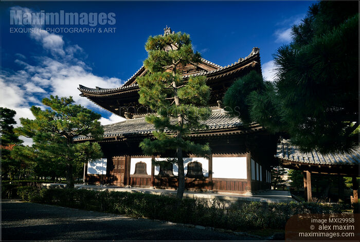 Stock photo of Kennin-ji Kenninji historic Zen Buddhist temple Hatto main hall in Kyoto Japan Buy commercial use license at MaximImages