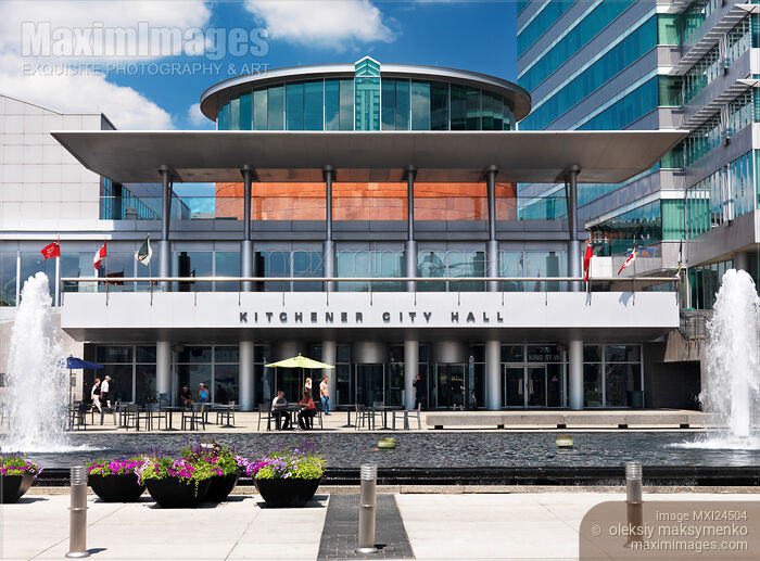 Stock photo of Kitchener City Hall Buy commercial use license at MaximImages