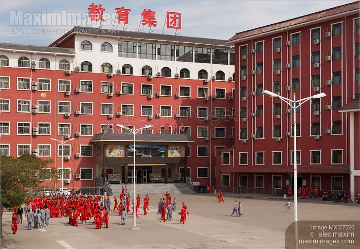 Kung Fu school in DengFeng China Stock photo of Kung Fu school in DengFeng China Buy commercial use license at MaximImages