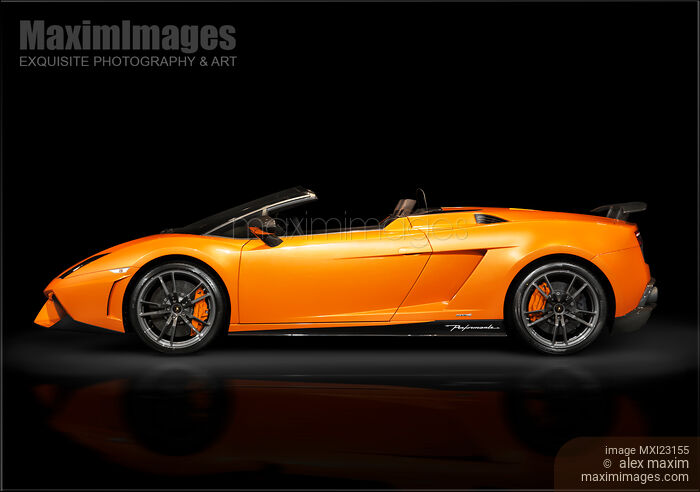 Lamborghini Gallardo LP570-4 Spyder Performante Stock photo of Lamborghini Gallardo LP570-4 Spyder Performante Buy commercial use license at MaximImages