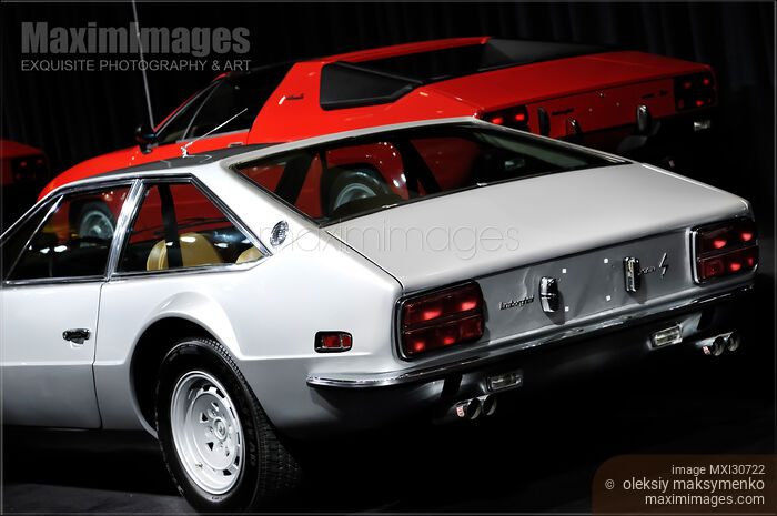 Stock photo of Lamborghini Jarama 1972 retro sports car Buy commercial use license at MaximImages