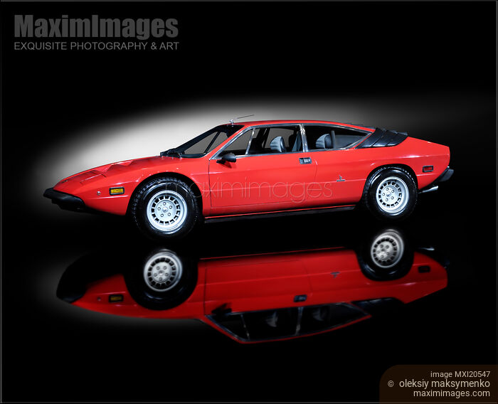 Stock photo of Lamborghini Urraco 1972 retro super car Buy commercial use license at MaximImages
