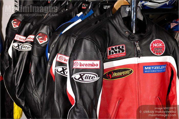 Stock photo of Leather Biker Jackets Buy commercial use license at MaximImages