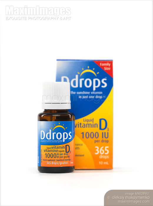Stock photo of Liquid Vitamine D Buy commercial use license at MaximImages