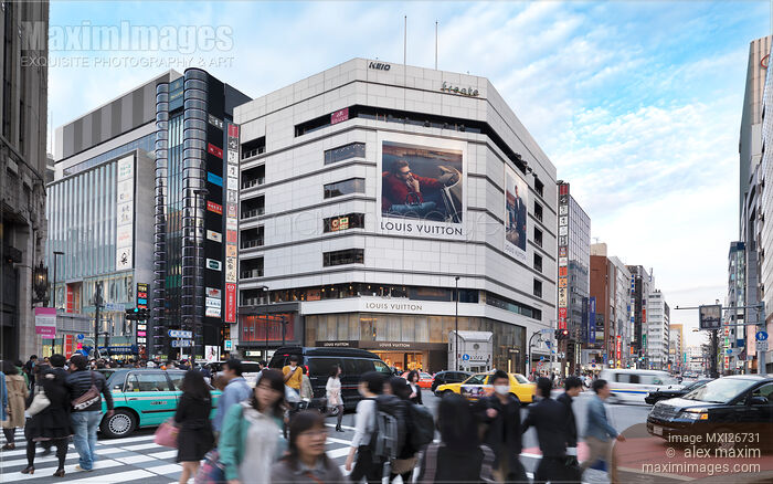 Stock photo of Louis Vuitton store in Shinjuku Tokyo Buy commercial use license at MaximImages