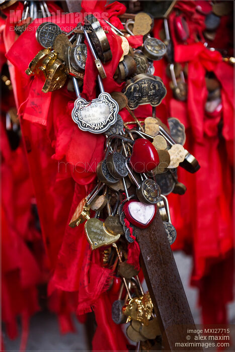 Love Padlocks in China Stock photo of Love Padlocks in China Buy commercial use license at MaximImages