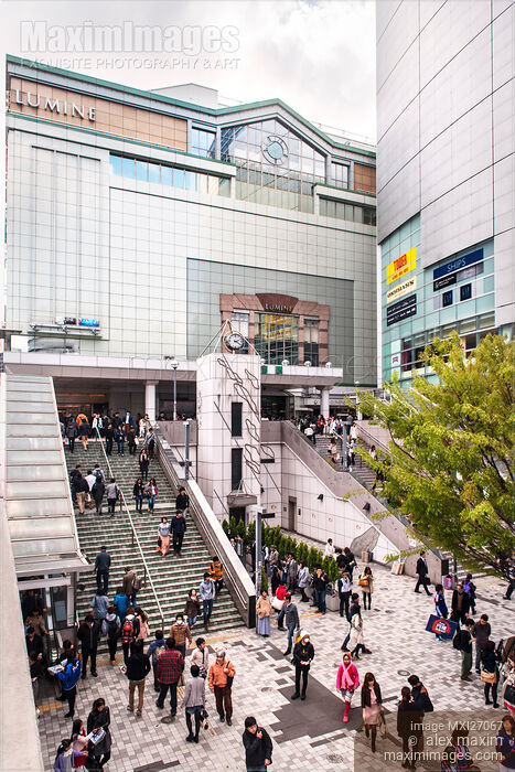 Stock photo of Lumine 2 shopping centre in Shunjuku Tokyo Buy commercial use license at MaximImages