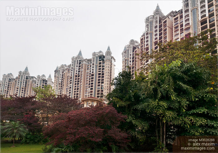 Stock photo of Luxury Upscale Condos in Foshan China Buy commercial use license at MaximImages