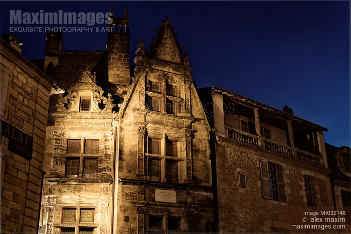 Maison La Boétie Historic building in the town of Sarlat south of France Stock photo of Maison La Boétie Historic building in the town of Sarlat south of France Buy commercial use license at MaximImages
