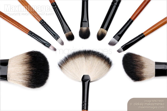 Stock photo of Make-up Brushes Buy commercial use license at MaximImages