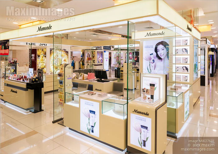 Mamonde cosmetics and makeup store display Stock photo of Mamonde cosmetics and makeup store display Buy commercial use license at MaximImages