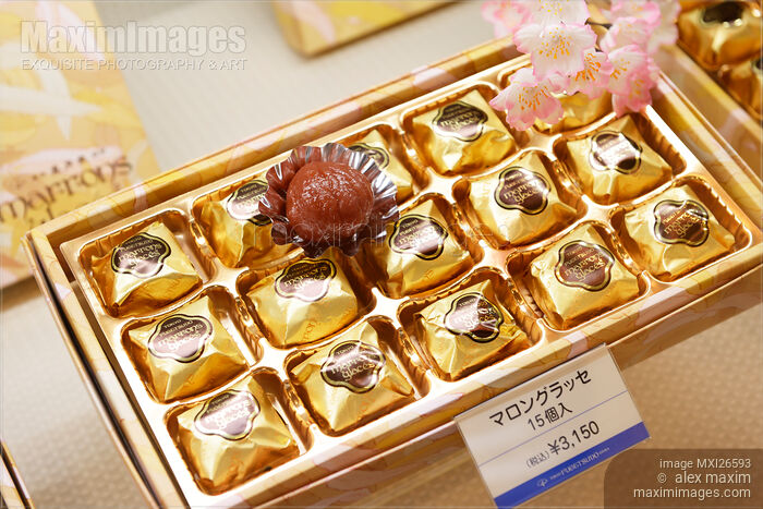 Stock photo of Marron glaces confections Buy commercial use license at MaximImages