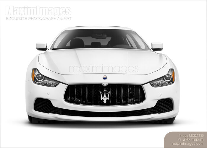 Stock photo of Maserati Ghibli S Q4 luxury car isolated on white Buy commercial use license at MaximImages