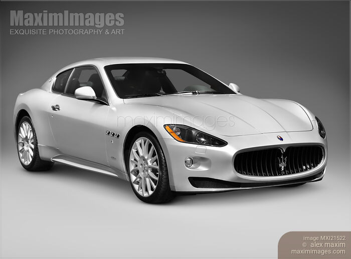 Stock photo of Maserati GranTurismo luxury car Buy commercial use license at MaximImages