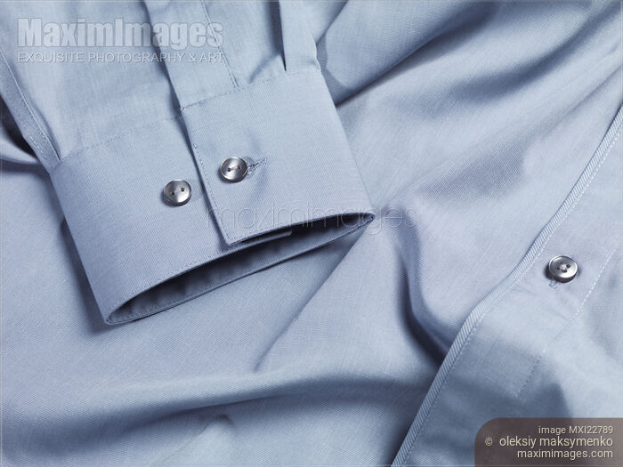 Stock photo of Mens Dress Shirt Closeup Buy commercial use license at MaximImages