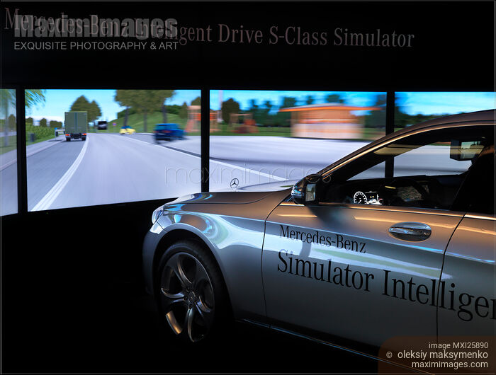 Stock photo of Mercedes-Benz Driving Simulator Buy commercial use license at MaximImages
