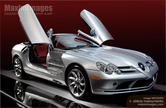 Stock photo of Mercedes Benz SLR McLaren Buy commercial use license at MaximImages
