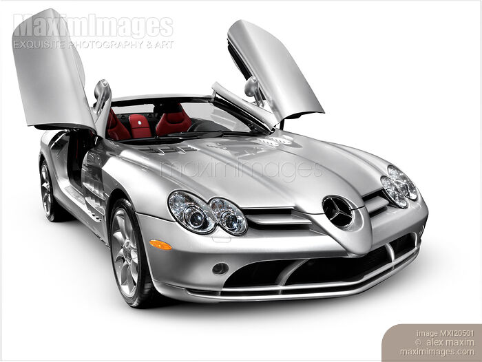 Mercedes Benz SLR McLaren super car Stock photo of Mercedes Benz SLR McLaren super car Buy commercial use license at MaximImages