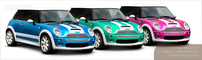 Mini Cooper cars Stock photo of Mini Cooper cars Buy commercial use license at MaximImages