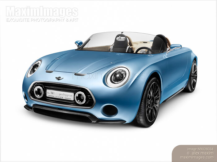 Mini Superleggera Vision compact roadster concept car Stock photo of Mini Superleggera Vision compact roadster concept car Buy commercial use license at MaximImages