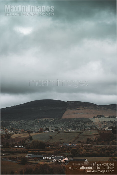 Stock photo of Moody countryside landscape scenery of Dundalk county town in Louth Ireland Buy commercial use license at MaximImages