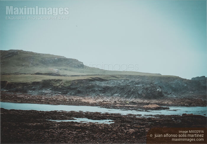 Stock photo of Moody landscape scenery of rocky sea shore in Sligo Ireland Buy commercial use license at MaximImages