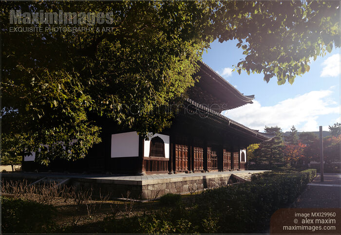 Morning sunrise scenery at Kenninji historic Zen Buddhist temple in Gion district Kyoto Stock photo of Morning sunrise scenery at Kenninji historic Zen Buddhist temple in Gion district Kyoto Buy commercial use license at MaximImages