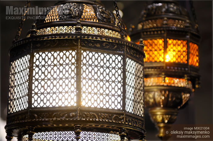 Stock photo of Moroccan Lanterns Buy commercial use license at MaximImages