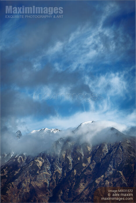 Mount Karasawa and Mt Kitahotaka peaks of Hotaka Mountain Range Northern Alps Stock photo of Mount Karasawa and Mt Kitahotaka peaks of Hotaka Mountain Range Northern Alps Buy commercial use license at MaximImages