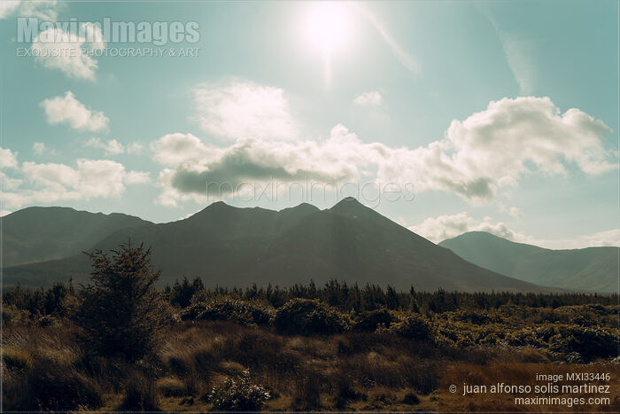 Stock photo of Mountain landscape daytime nature scenery at Connemara Ireland Buy commercial use license at MaximImages