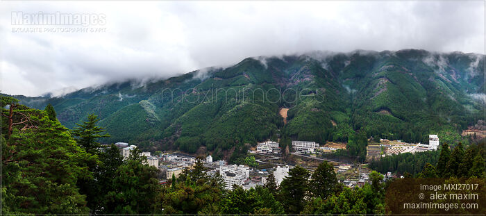 Stock photo of Mountains in Gero Japan Buy commercial use license at MaximImages