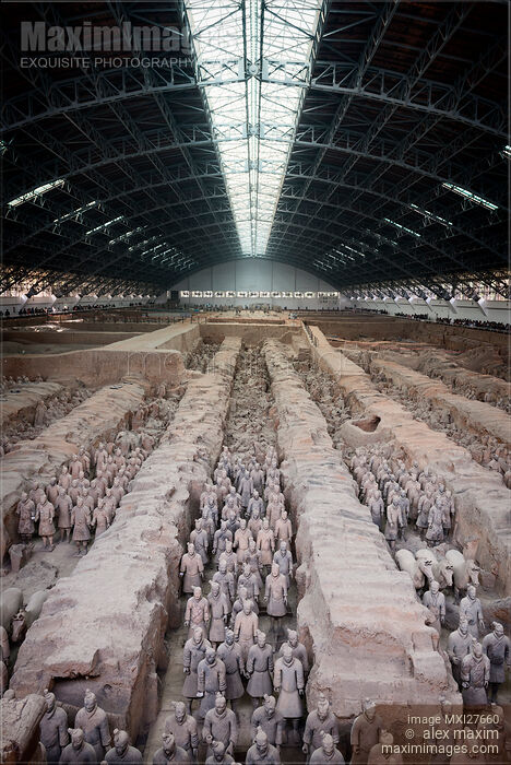 Stock photo of Museum of Qin Terracotta Warriors and Horses in Xi'an Buy commercial use license at MaximImages