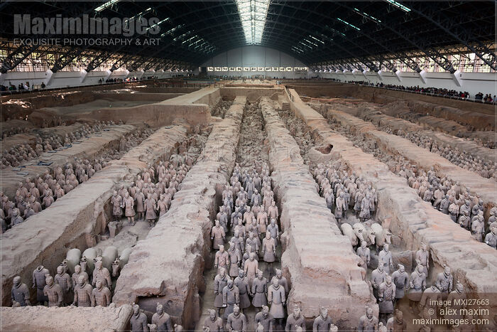 Stock photo of Museum of Qin Terracotta Warriors in Xi'an Buy commercial use license at MaximImages