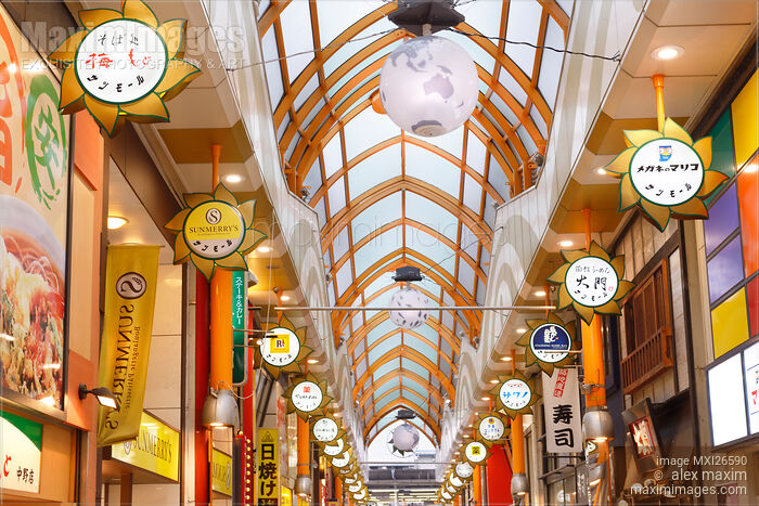 Stock photo of Nakano Sun Mall ceiling Buy commercial use license at MaximImages