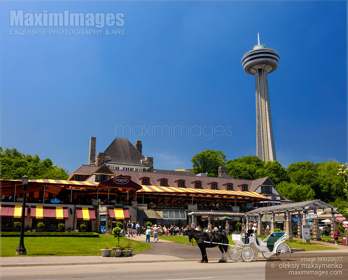 Stock photo of Niagara Falls City Buy commercial use license at MaximImages