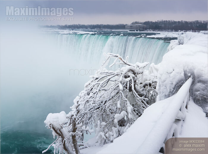Niagara Falls Wintertime Scenic Stock photo of Niagara Falls Wintertime Scenic Buy commercial use license at MaximImages