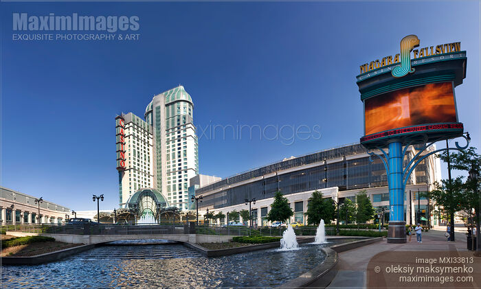 Stock photo of Niagara Fallsview Casino Niagara Falls city Canada Buy commercial use license at MaximImages