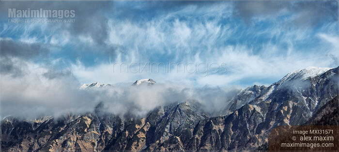Northern Alps Japan Hida Mountains Mount Karasawa and Mt Kitahotaka peaks of Hotaka range Stock photo of Northern Alps Japan Hida Mountains Mount Karasawa and Mt Kitahotaka peaks of Hotaka range Buy commercial use license at MaximImages