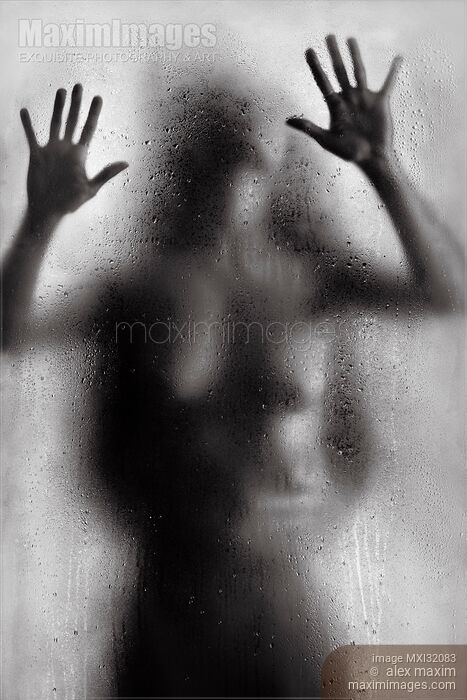 Nude woman leaning against wet glass with man hands around her waist Couple making love Black and white Stock photo of Nude woman leaning against wet glass with man hands around her waist Couple making love Black and white Buy commercial use license at MaximImages