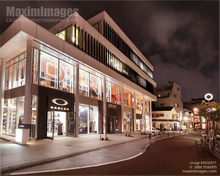 Stock photo of Oakley and DKNY clothing stores in Japan Buy commercial use license at MaximImages